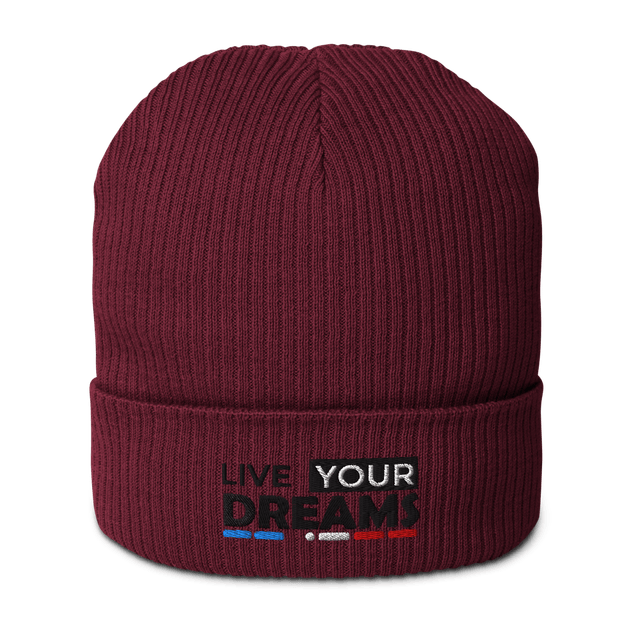 Bonnet Tricoté BIO Brodé - DREAMS