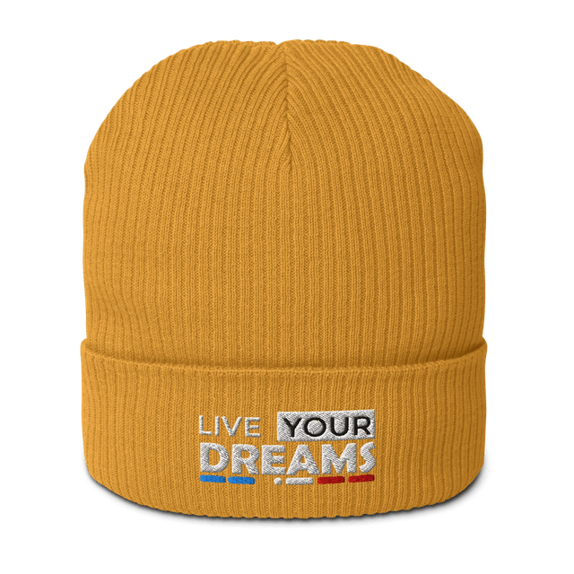 Bonnet Tricoté BIO Brodé - DREAMS