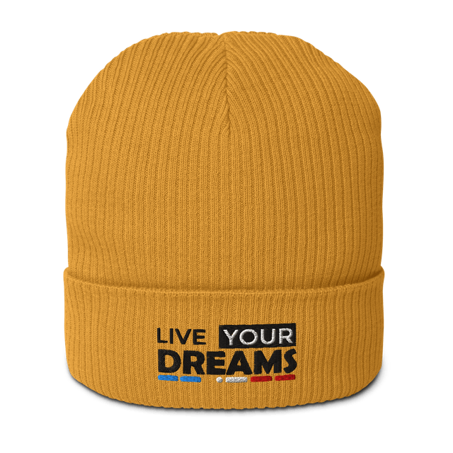 Bonnet Tricoté BIO Brodé - DREAMS