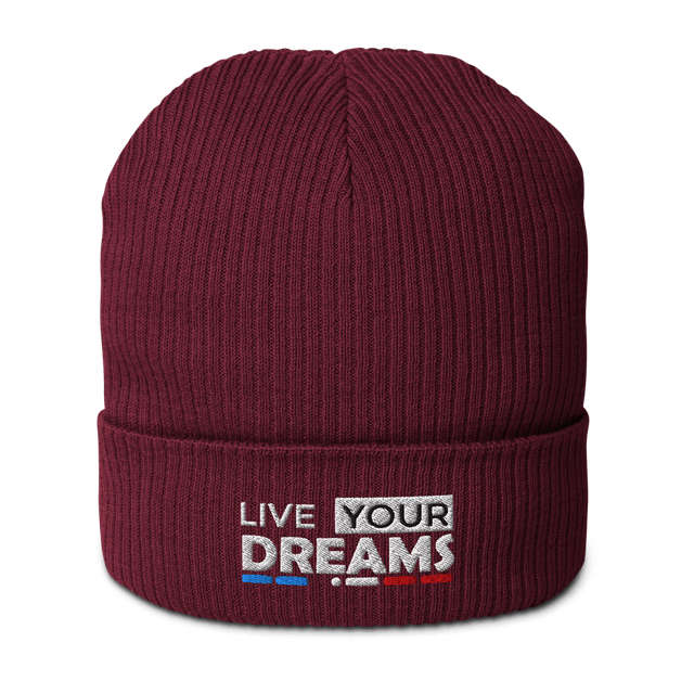 Bonnet Tricoté BIO Brodé - DREAMS