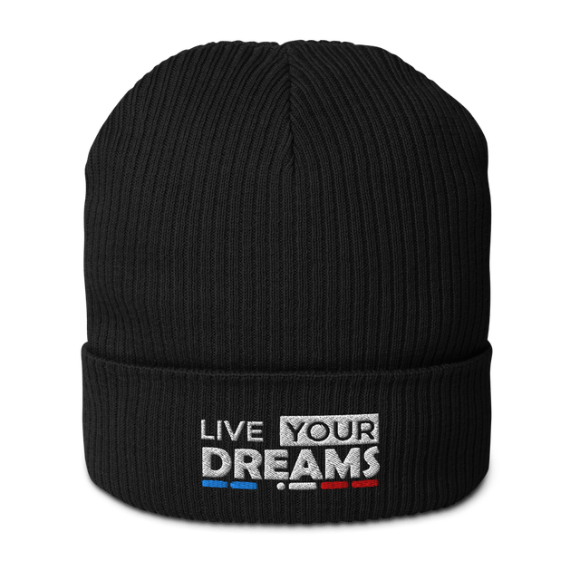 Bonnet Tricoté BIO Brodé - DREAMS
