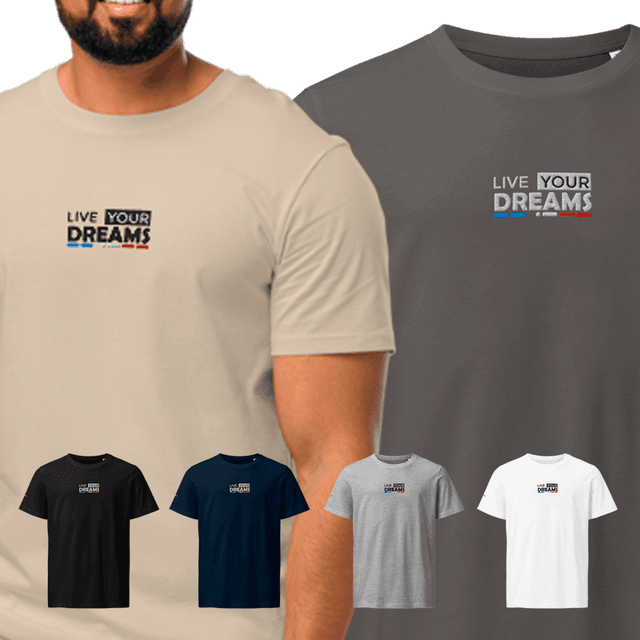 T-Shirt 100% coton BIO Brodé - DREAMS
